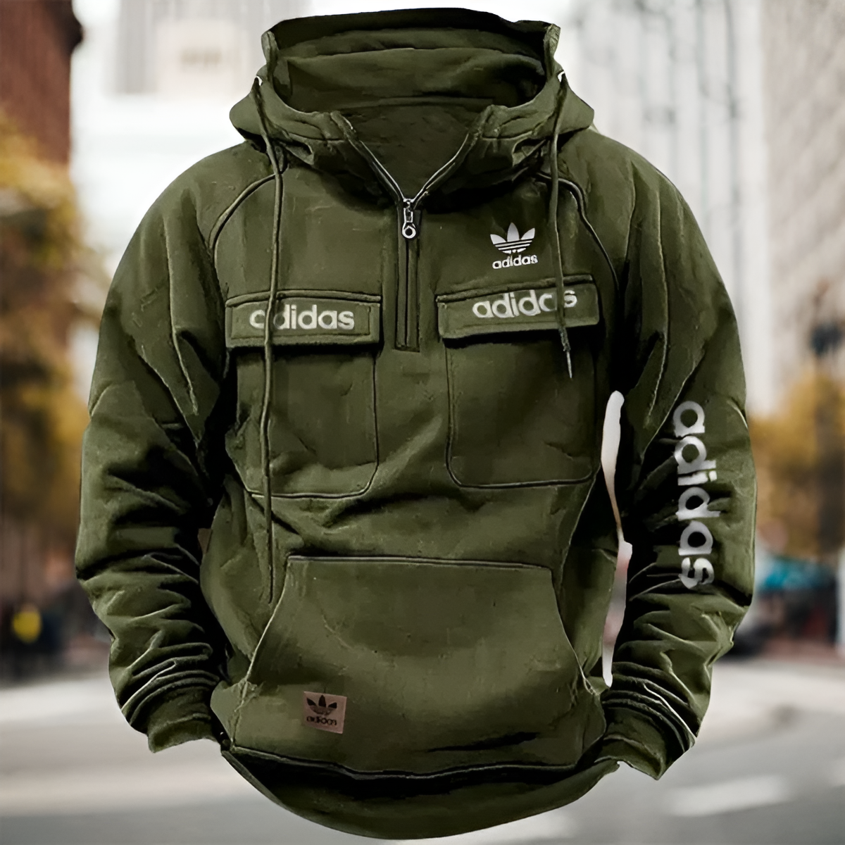 Men’s Utility Pocket Hooded Pullover