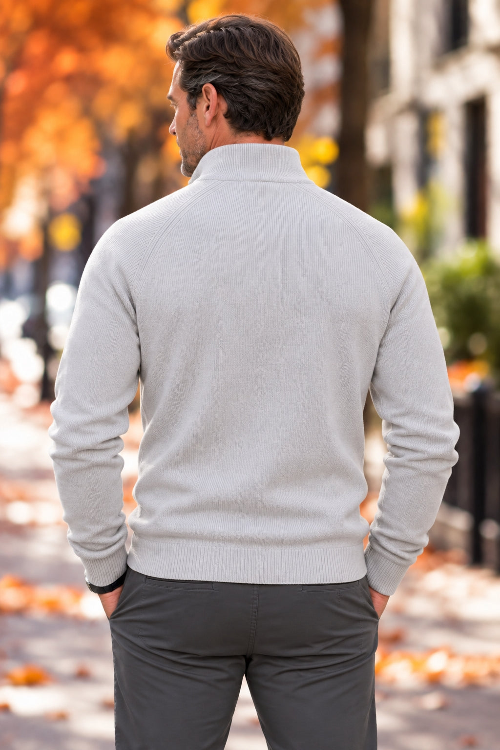 B0SS - Refined Quarter-Zip Sweater - CLEARANCE SALE