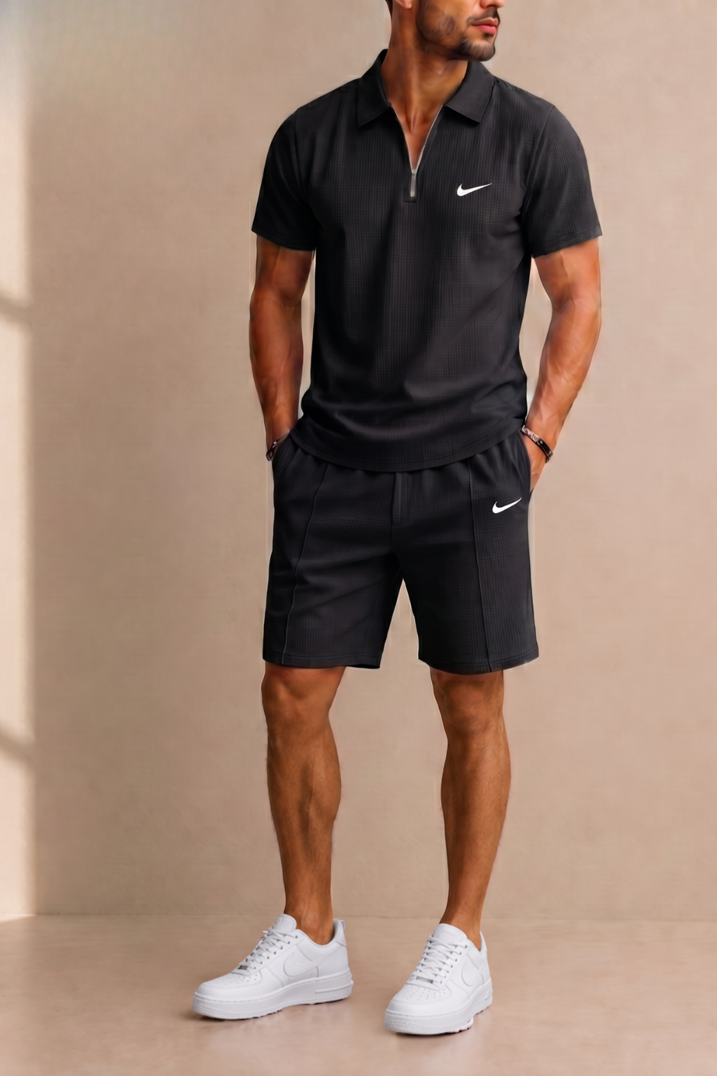 Aero-Grid Quarter-Zip Set — LIQUIDATION PRICE