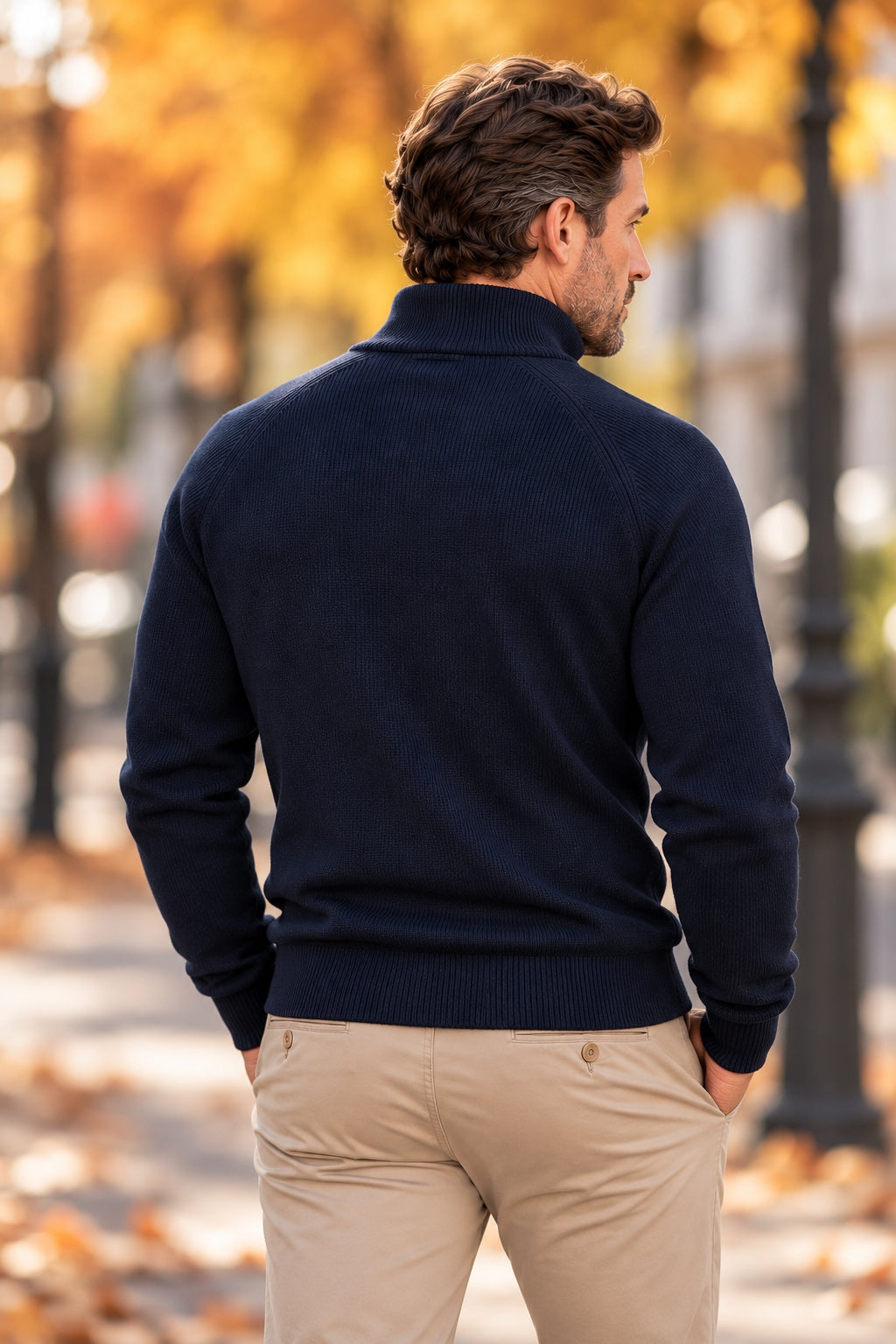 B0SS - Refined Quarter-Zip Sweater - CLEARANCE SALE