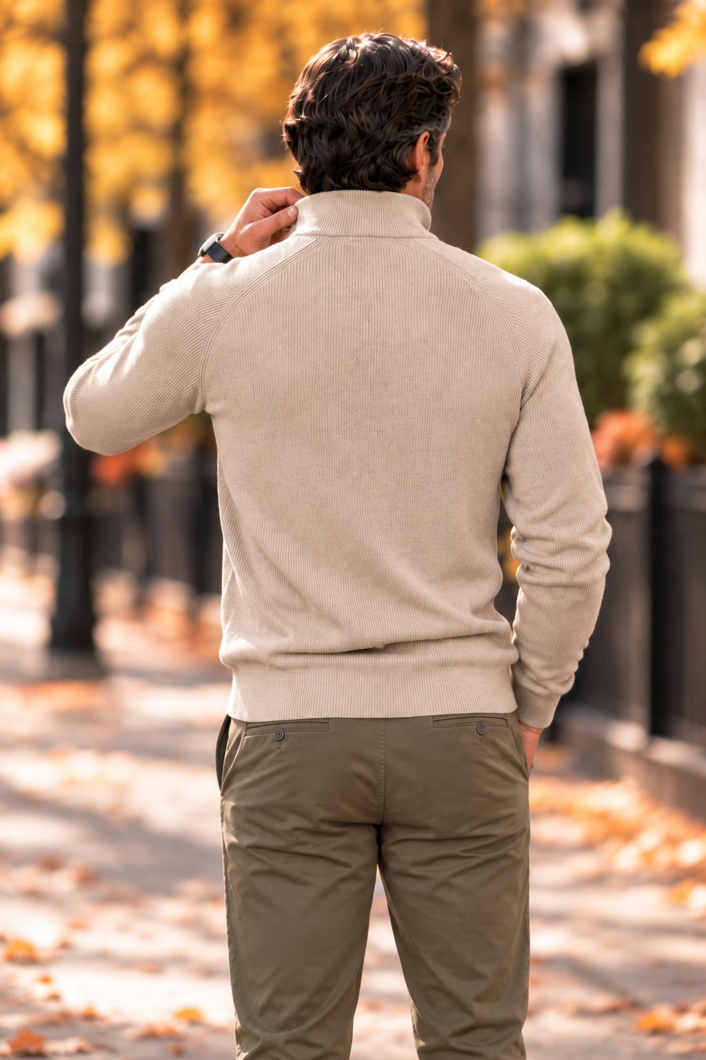 B0SS - Refined Quarter-Zip Sweater - CLEARANCE SALE