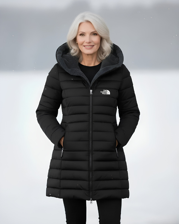Quilted Hooded Longline Coat