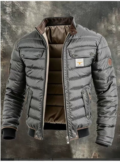 Cipo & Baxx Men's Urban Quilted Puffer Jacket