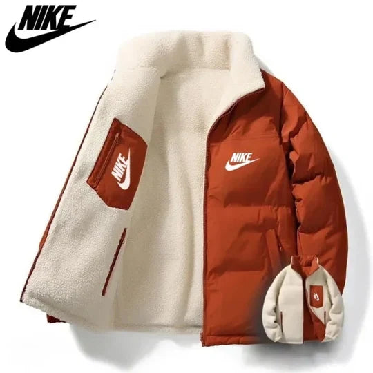 Men's Reversible Fleece-Lined Puffer Jacket