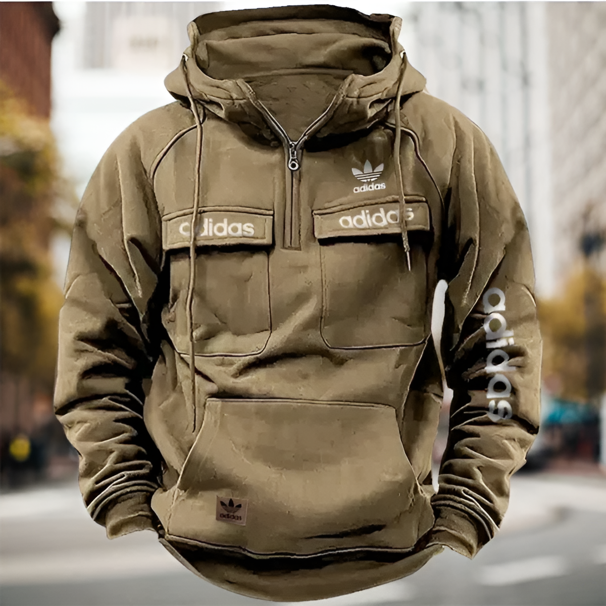 Men’s Utility Pocket Hooded Pullover