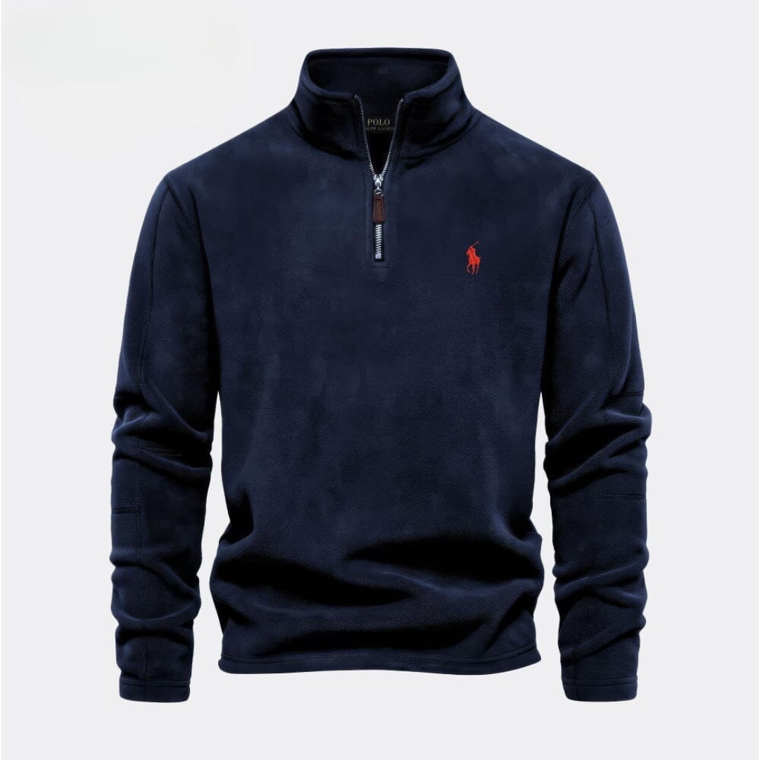 Men’s Classic Quarter-Zip Stand Collar Pullover
