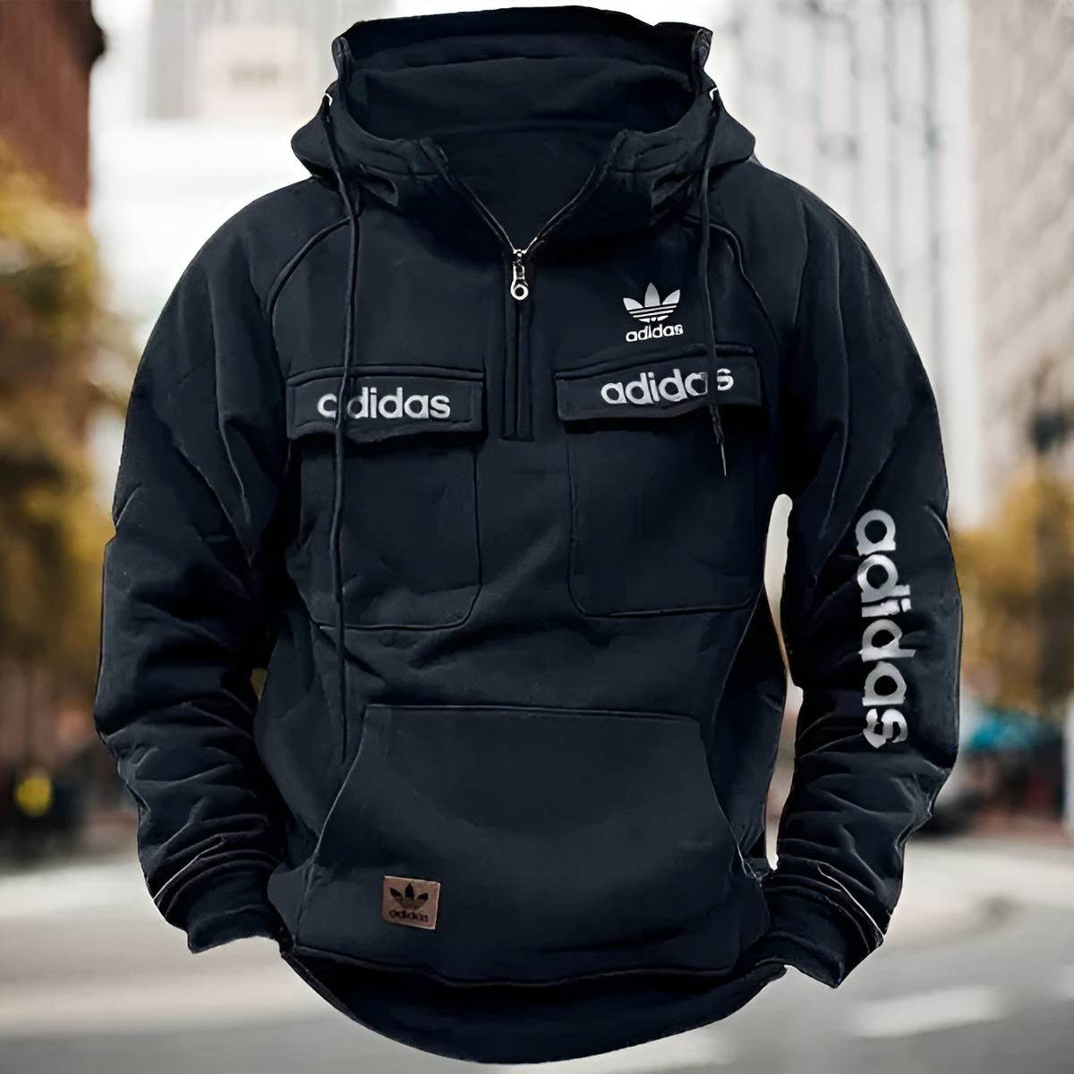 Men’s Utility Pocket Hooded Pullover