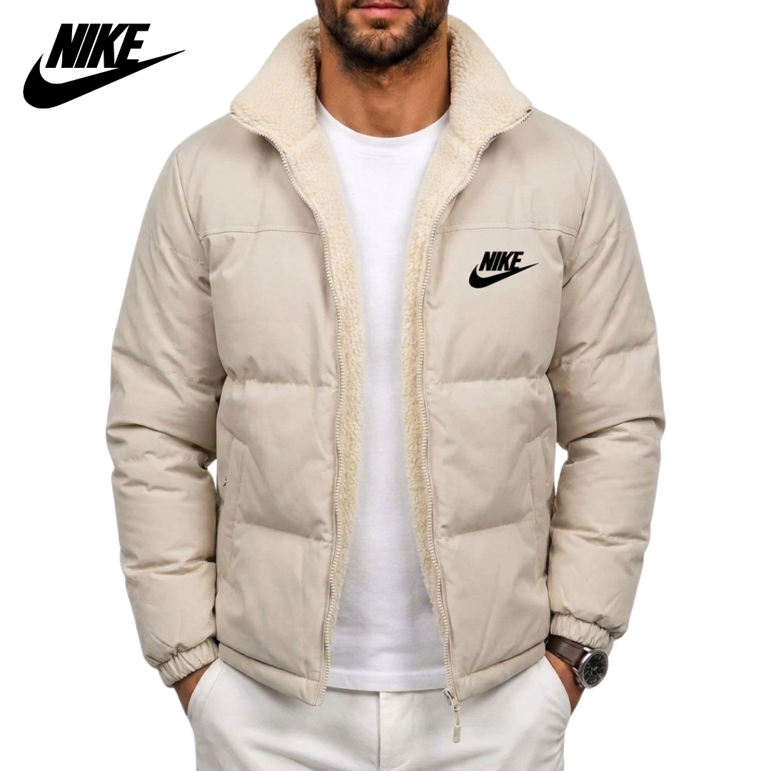 Men's Reversible Fleece-Lined Puffer Jacket