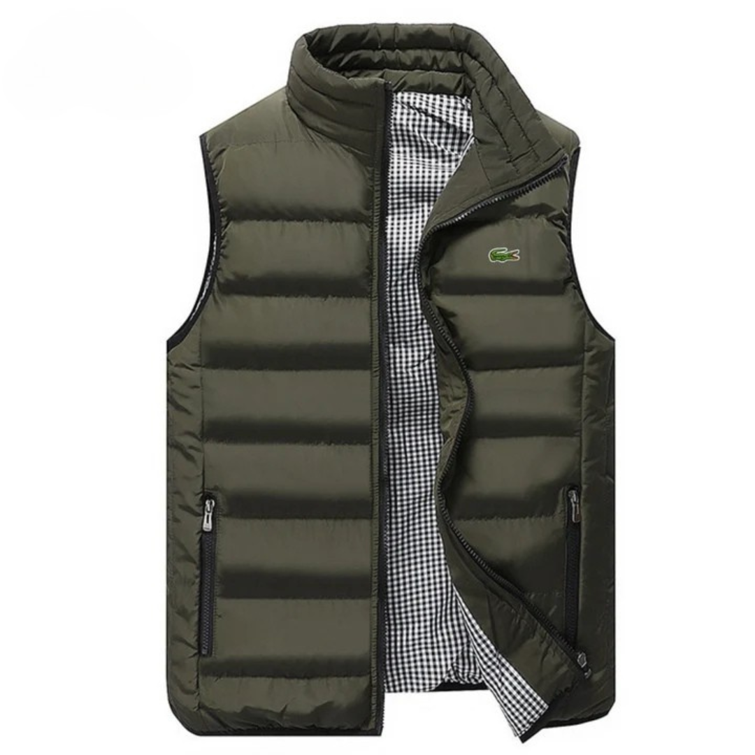 Men's Quilted Stand Collar Vest