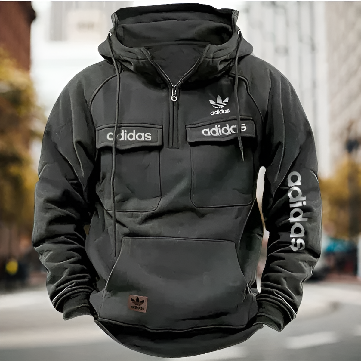 Men’s Utility Pocket Hooded Pullover