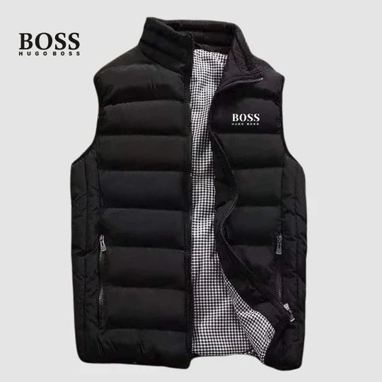 Men's Quilted Stand-Collar Puffer Vest