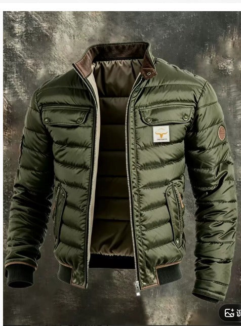 Cipo & Baxx Men's Urban Quilted Puffer Jacket