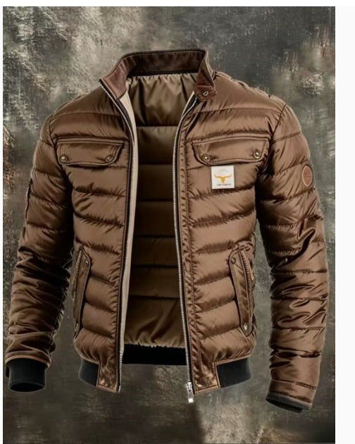 Cipo & Baxx Men's Urban Quilted Puffer Jacket
